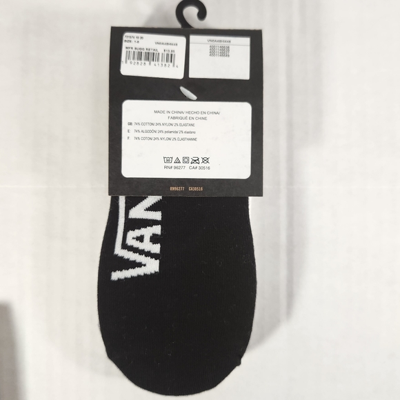 NWT Women's Vans 3 Pack No Show Socks - Picture 8 of 8